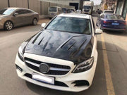 Buy Now CARBON HOOD BONNET for MERCEDES BENZ C CLASS W205 C160 C180 C200 C250 C300 C400 C450 C43 C63 2015 - 2023 and upgrade car parts from SIR Tuning at the Best Price. Headlights, Tail lights, Bodykits, Navigations, body kit and more - Fast & Free Shipping within Europe, US & Worldwide.