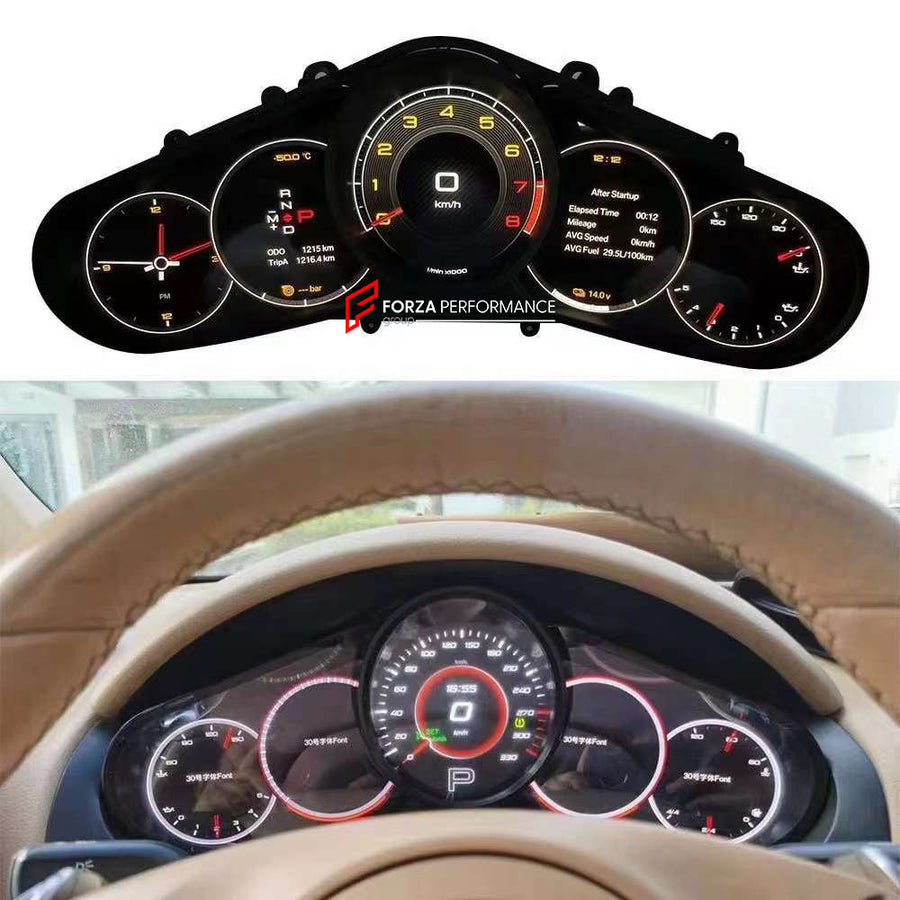 Buy Now LCD DASHBOARD INSTRUMENTS for PORSCHE CAYENNE E3 9Y 2018 - 2023 | PANAMERA G2 971 2016 - 2020 and upgrade car parts from SIR Tuning at the Best Price. Headlights, Tail lights, Bodykits, Navigations, Carbon body kit and more - Fast & Free Shipping within Europe, US & Worldwide.
