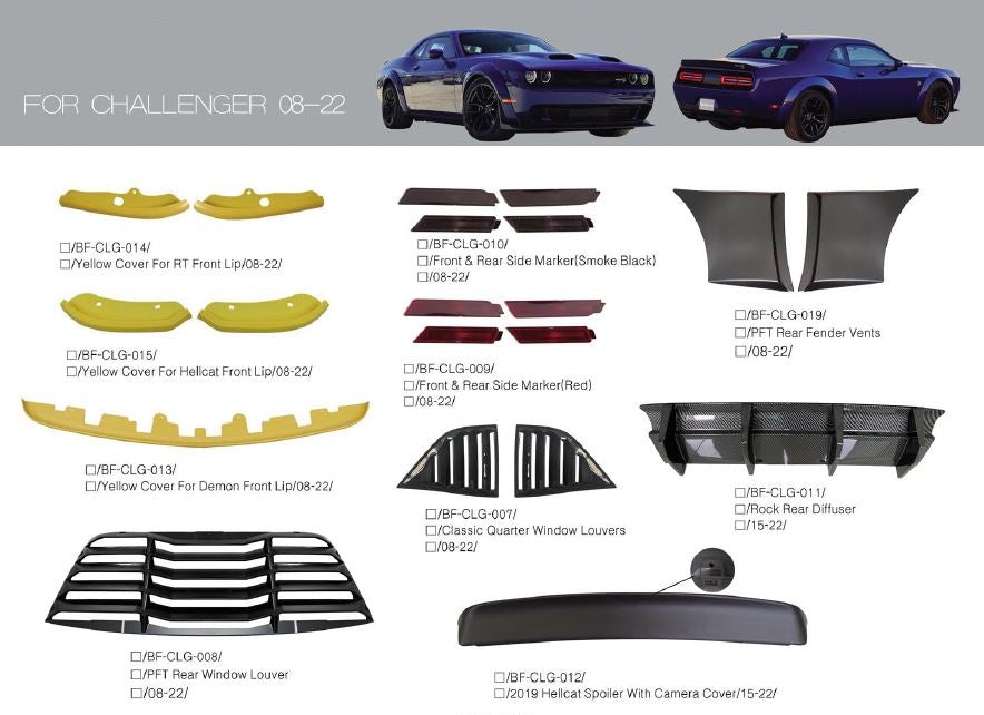 Buy Now Dodge Challenger 2008-2022 Diffuser Side Skirts and upgrade car parts from SIR Tuning at the Best Price. Headlights, Tail lights, Bodykits, Navigations, body kit and more - Fast & Free Shipping within Europe, US & Worldwide.