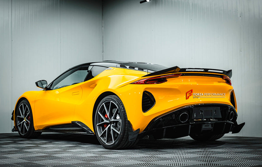 Buy Now DRY CARBON DECKLID SPOILER for LOTUS EMIRA and upgrade car parts from SIR Tuning at the Best Price. Headlights, Tail lights, Bodykits, Navigations, Carbon body kit and more - Fast & Free Shipping within Europe, US & Worldwide.