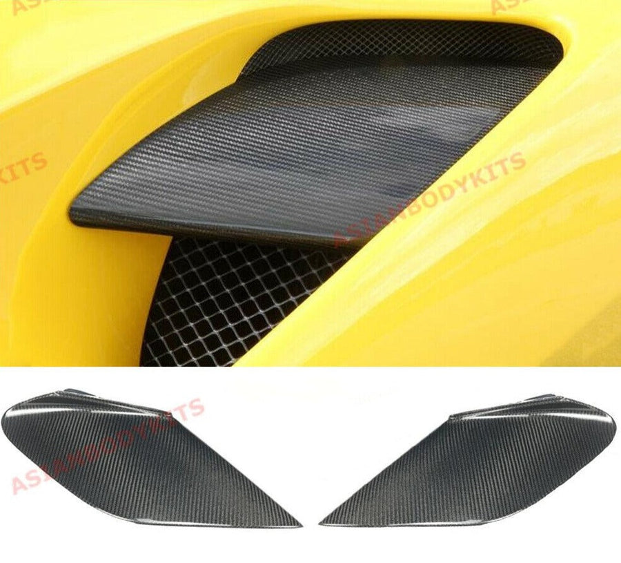 Buy Now DRY CARBON FIBER AIR INTAKE FLAPS VENTS COVERS for FERRARI 488 GTB SPIDER 2015 - 2020 and upgrade car parts from SIR Tuning at the Best Price. Headlights, Tail lights, Bodykits, Navigations, Carbon body kit and more - Fast & Free Shipping within Europe, US & Worldwide.