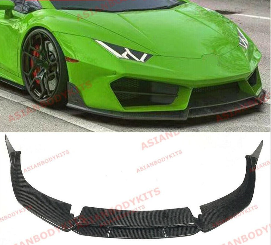 Buy Now DRY CARBON FIBER FRONT LIP for LAMBORGHINI HURACAN LP580 2017 - 2020 and upgrade car parts from SIR Tuning at the Best Price. Headlights, Tail lights, Bodykits, Navigations, body kit and more - Fast & Free Shipping within Europe, US & Worldwide.