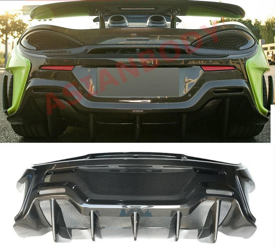 Buy Now CONVERSION MCLAREN 600LT STYLE DRY CARBON FIBER REAR BUMPER DIFFUSER for MCLAREN 540C 570GT 570S SPORTS SERIES P13 2015 - 2020 and upgrade car parts from SIR Tuning at the Best Price. Headlights, Tail lights, Bodykits, Navigations, body kit and more - Fast & Free Shipping within Europe, US & Worldwide.