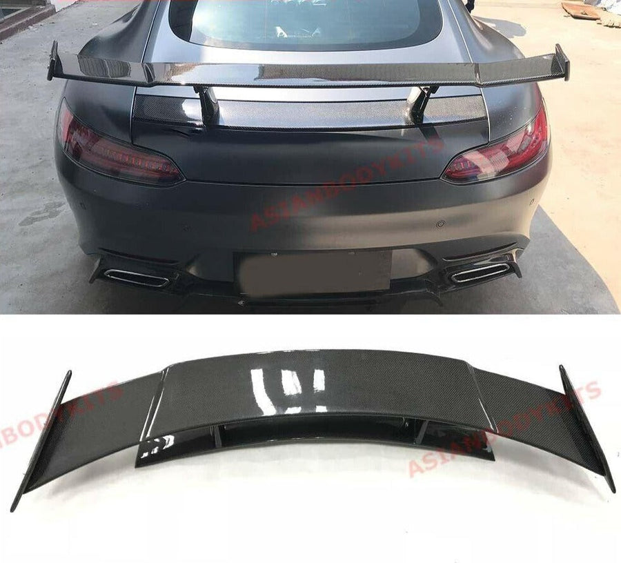 Buy Now DRY CARBON FIBER REAR WING SPOILER for MERCEDES BENZ AMG GT S GTR C190 2015 - 2018 and upgrade car parts from SIR Tuning at the Best Price. Headlights, Tail lights, Bodykits, Navigations, body kit and more - Fast & Free Shipping within Europe, US & Worldwide.