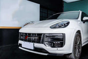 Buy Now DRY CARBON FRONT BUMPER AIR VENT TRIMS for PORSCHE CAYENNE 9Y0.2 TURBO GT 2024 and upgrade car parts from SIR Tuning at the Best Price. Headlights, Tail lights, Bodykits, Navigations, body kit and more - Fast & Free Shipping within Europe, US & Worldwide.