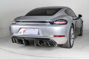 Buy Now DRY CARBON REAR DIFFUSER for PORSCHE 982 718 CAYMAN BOXSTER 2016+ and upgrade car parts from SIR Tuning at the Best Price. Headlights, Tail lights, Bodykits, Navigations, body kit and more - Fast & Free Shipping within Europe, US & Worldwide.