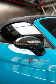 Buy Now DRY CARBON FIBER SIDE MIRROR COVERS REPLACEMENT for PORSCHE 718 982 CAYMAN BOXSTER 2016+ and upgrade car parts from SIR Tuning at the Best Price. Headlights, Tail lights, Bodykits, Navigations, body kit and more - Fast & Free Shipping within Europe, US & Worldwide.