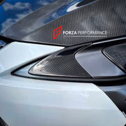 Buy Now DRY CARBON HEADLIGHT COVERS for LEXUS LC500 LC500H 2017 - 2019 and upgrade car parts from SIR Tuning at the Best Price. Headlights, Tail lights, Bodykits, Navigations, Carbon body kit and more - Fast & Free Shipping within Europe, US & Worldwide.