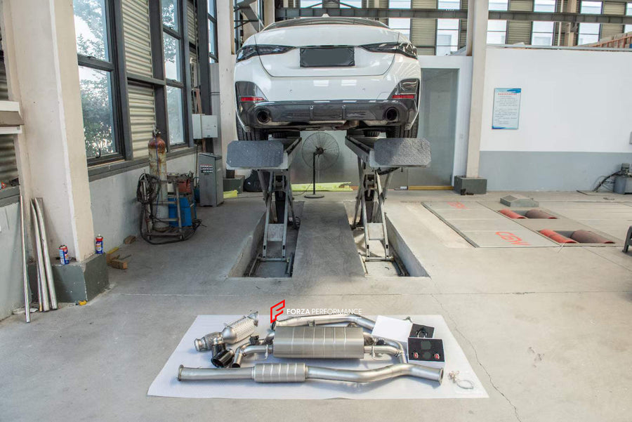 Buy Now EXHAUST SYSTEM WITH DOWNPIPE for BMW 4 SERIES G22 425i 2.0T 2020 and upgrade car parts from SIR Tuning at the Best Price. Headlights, Tail lights, Bodykits, Navigations, Exhaust system and more - Fast & Free Shipping within Europe, US & Worldwide.