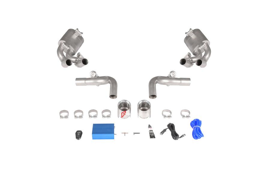 Buy Now EXHAUST SYSTEM with MIDPIPE for CONVERSION from 911 CARRERA to GT3 991.1 991.2 2012 - 2016 and upgrade car parts from SIR Tuning at the Best Price. Headlights, Tail lights, Bodykits, Navigations, Exhaust system and more - Fast & Free Shipping within Europe, US & Worldwide.