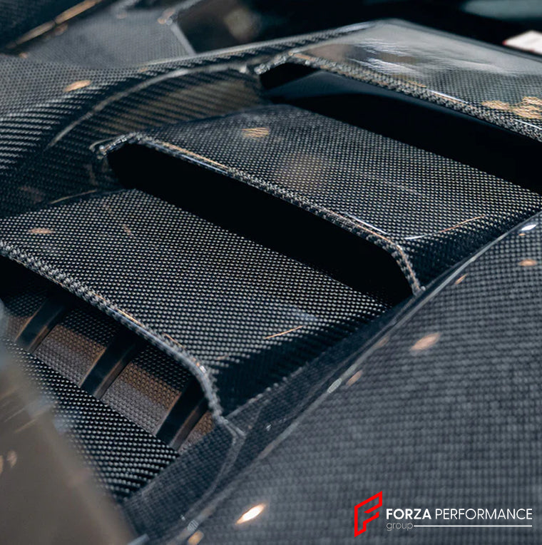 Buy Now DRY CARBON REAR ENGINE COVER for LAMBORGHINI HURACAN EVO 2019+ | RWD STYLE and upgrade car parts from SIR Tuning at the Best Price. Headlights, Tail lights, Bodykits, Navigations, Carbon body kit and more - Fast & Free Shipping within Europe, US & Worldwide.