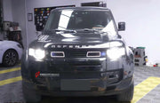 Buy Now FRONT GRILLE WITH LED LIGHTS for LAND ROVER DEFENDER L663 2021+ and upgrade car parts from SIR Tuning at the Best Price. Headlights, Tail lights, Bodykits, Navigations, Carbon body kit and more - Fast & Free Shipping within Europe, US & Worldwide.