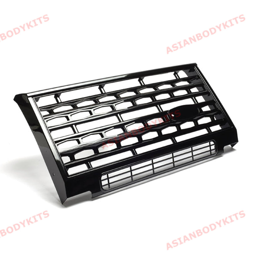 Buy Now FRONT GRILLE for LAND ROVER DEFENDER 90 / 110 L316 2001 - 2017 (Gloss black) and upgrade car parts from SIR Tuning at the Best Price. Headlights, Tail lights, Bodykits, Navigations, Carbon body kit and more - Fast & Free Shipping within Europe, US & Worldwide.