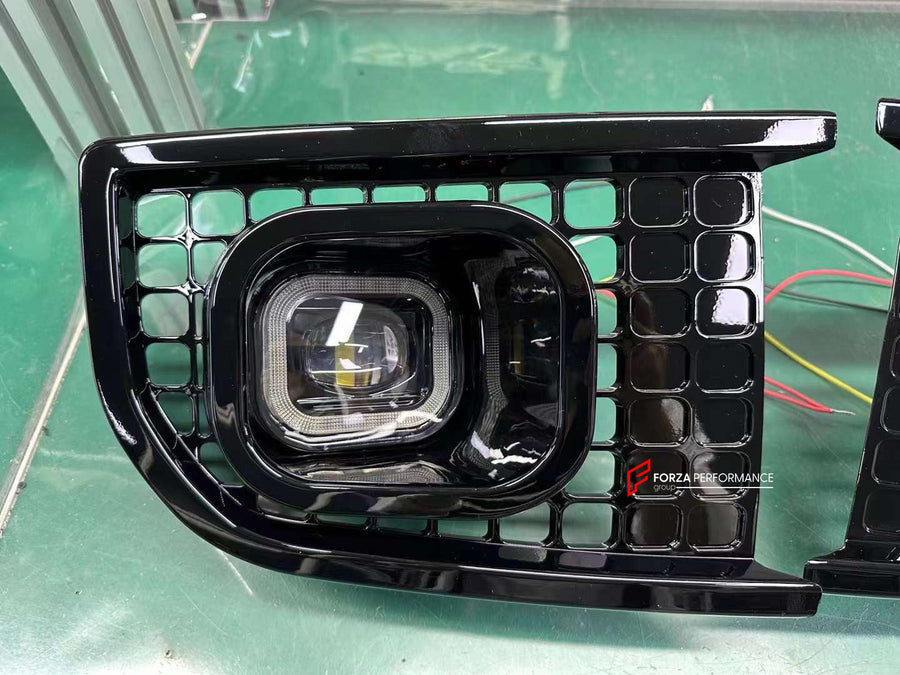 Buy Now FRONT LED FOG LIGHTS WITH BUMPER AIR VENTS for LAND ROVER DEFENDER L663 2020+ and upgrade car parts from SIR Tuning at the Best Price. Headlights, Tail lights, Bodykits, Navigations, body kit and more - Fast & Free Shipping within Europe, US & Worldwide.