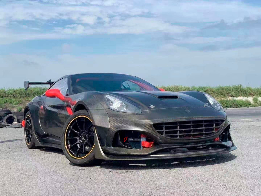 Buy Now FRP FRONT BUMPER WITH DRY CARBON LIP FOR FERRARI CALIFORNIA 2009 - 2014 and upgrade car parts from SIR Tuning at the Best Price. Headlights, Tail lights, Bodykits, Navigations, Carbon body kit and more - Fast & Free Shipping within Europe, US & Worldwide.