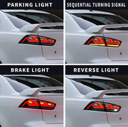 Buy Now 08-17 Mitsubishi Lancer & EVO X Vland III LED Tail Lights With Dynamic Welcome Lighting and upgrade car parts from SIR Tuning at the Best Price. Headlights, Tail lights, Bodykits, Navigations, Tail lights and more - Fast & Free Shipping within Europe, US & Worldwide.