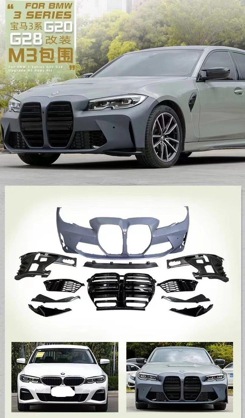 Buy Now BODY KIT FOR BMW 3 SERIES G20 G28 2018+ UPGRADE TO NEW and upgrade car parts from SIR Tuning at the Best Price. Headlights, Tail lights, Bodykits, Navigations, Cly and more - Fast & Free Shipping within Europe, US & Worldwide.