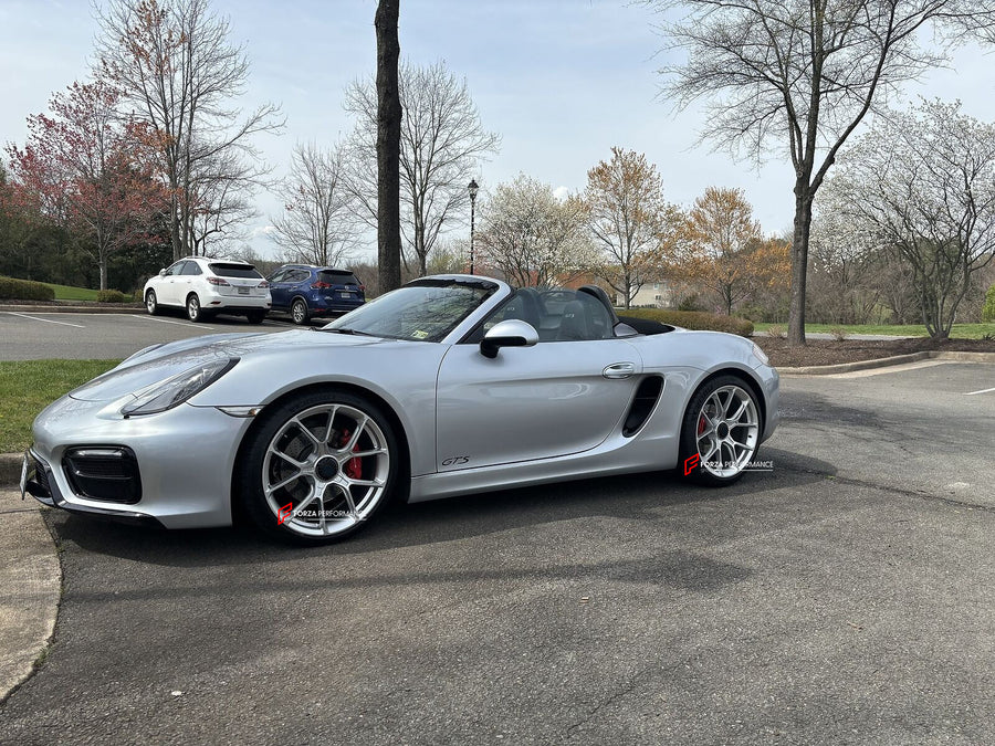 Buy Now 20 21 INCH FORGED WHEELS RIMS for PORSCHE 981 BOXSTER GTS 2015 and upgrade car parts from SIR Tuning at the Best Price. Headlights, Tail lights, Bodykits, Navigations, wheels and more - Fast & Free Shipping within Europe, US & Worldwide.