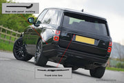 Buy Now Gloss black painted trim kit for Range Rover Vogue L405 facelift 2018+ and upgrade car parts from SIR Tuning at the Best Price. Headlights, Tail lights, Bodykits, Navigations, Carbon body kit and more - Fast & Free Shipping within Europe, US & Worldwide.