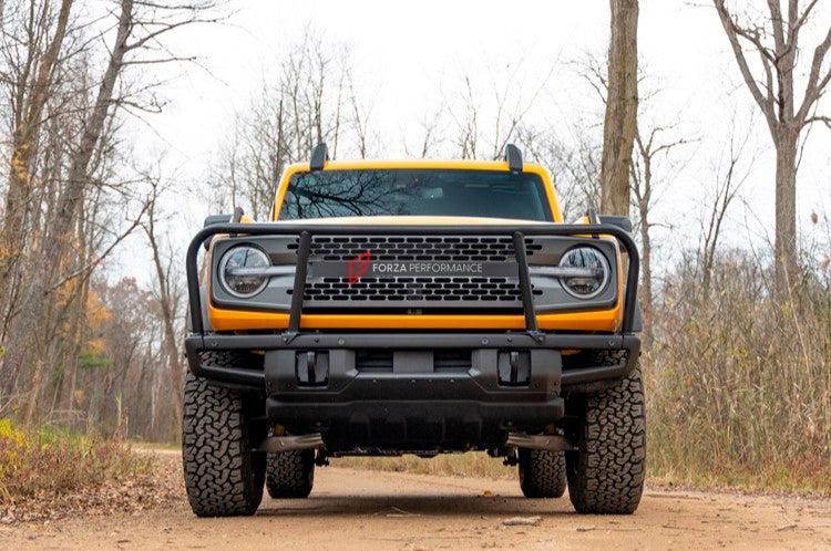 Buy Now Bull Bar Grille Guard for Ford Bronco 2021+ and upgrade car parts from SIR Tuning at the Best Price. Headlights, Tail lights, Bodykits, Navigations, Carbon body kit and more - Fast & Free Shipping within Europe, US & Worldwide.