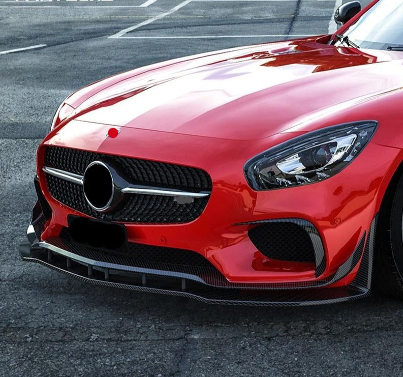 Buy Now DRY CARBON FIBER FRONT LIP for AMG GT GTS C190 2014 - 2017 and upgrade car parts from SIR Tuning at the Best Price. Headlights, Tail lights, Bodykits, Navigations, Carbon body kit and more - Fast & Free Shipping within Europe, US & Worldwide.