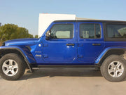 Buy Now Side Step Running Boards Nerf Bars with LED for Jeep Wrangler JL 2018+ (5 doors) and upgrade car parts from SIR Tuning at the Best Price. Headlights, Tail lights, Bodykits, Navigations, body kit and more - Fast & Free Shipping within Europe, US & Worldwide.