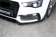 Buy Now KARBEL CARBON DRY CARBON FRONT BUMPER UPPER VALENCES for AUDI A5 S LINE S5 2012 - 2016 8.5T and upgrade car parts from SIR Tuning at the Best Price. Headlights, Tail lights, Bodykits, Navigations, Body Trim and more - Fast & Free Shipping within Europe, US & Worldwide.