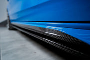 Buy Now KARBEL CARBON DRY CARBON SIDE SKIRTS for AUDI S4 A4 S LINE B9 B9.5 2017+ and upgrade car parts from SIR Tuning at the Best Price. Headlights, Tail lights, Bodykits, Navigations, Side Skirts and more - Fast & Free Shipping within Europe, US & Worldwide.