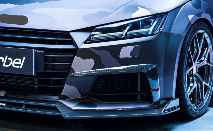Buy Now KARBEL CARBON DRY CARBON FIBER FRONT BUMPER UPPER VALENCES FOR AUDI TTS & TT S-LINE 2015-2019 and upgrade car parts from SIR Tuning at the Best Price. Headlights, Tail lights, Bodykits, Navigations, Front Bumper and more - Fast & Free Shipping within Europe, US & Worldwide.