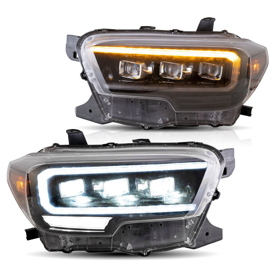 Buy Now Matrix Projector Headlights for Toyota Tacoma 2015+ and upgrade car parts from SIR Tuning at the Best Price. Headlights, Tail lights, Bodykits, Navigations, Automotive Headlight Assemblies and more - Fast & Free Shipping within Europe, US & Worldwide.
