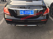 Buy Now REAR DIFFUSER WITH EXHAUST TIPS for MERCEDES BENZ E CLASS W213 AMG E63 2017 - 2020 and upgrade car parts from SIR Tuning at the Best Price. Headlights, Tail lights, Bodykits, Navigations, body kit and more - Fast & Free Shipping within Europe, US & Worldwide.