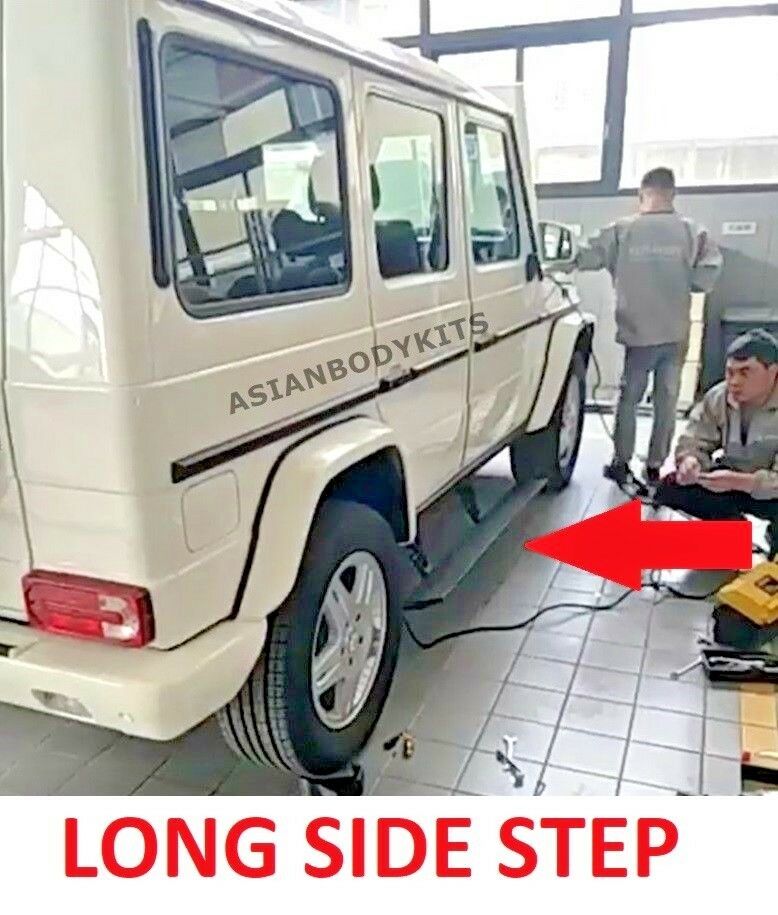 Buy Now for Mercedes Benz G class G63 G550 SIDE STEP ELECTRIC Deployable running boards and upgrade car parts from SIR Tuning at the Best Price. Headlights, Tail lights, Bodykits, Navigations, Carbon body kit and more - Fast & Free Shipping within Europe, US & Worldwide.