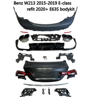 Buy Now CONVERSION BODY KIT for MERCEDES-BENZ E-CLASS W213 2015 - 2019 UPGRADE to W213 E63S FACELIFT 2020 - 2024 and upgrade car parts from SIR Tuning at the Best Price. Headlights, Tail lights, Bodykits, Navigations, Carbon body kit and more - Fast & Free Shipping within Europe, US & Worldwide.