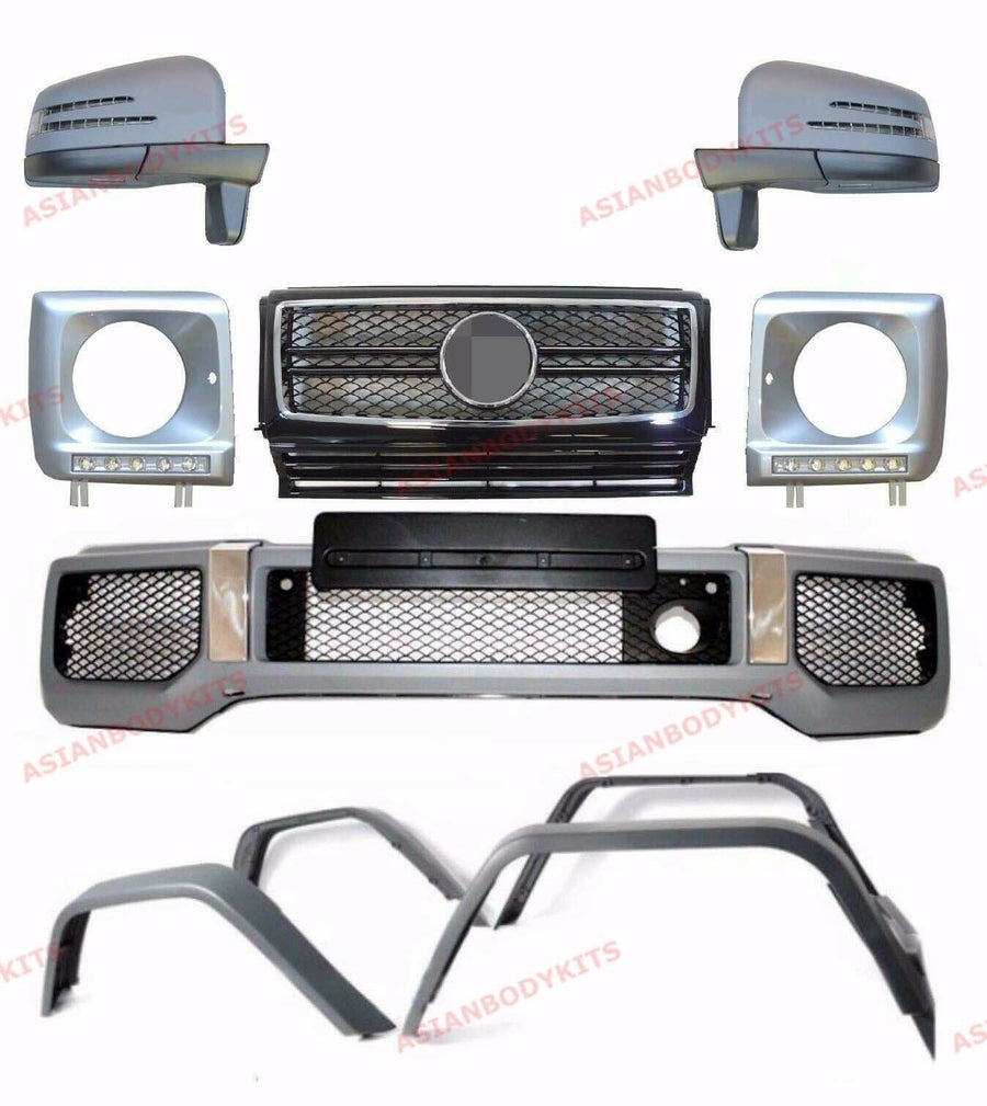 Buy Now for Mercedes Benz W463 G- class AMG BODY KIT FULL FACELIFT G63 / G65 and upgrade car parts from SIR Tuning at the Best Price. Headlights, Tail lights, Bodykits, Navigations, Carbon body kit and more - Fast & Free Shipping within Europe, US & Worldwide.