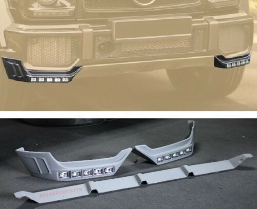 Buy Now for Mercedes Benz W463 G class G63 FRONT LIP splitters add-on with LED DRL and upgrade car parts from SIR Tuning at the Best Price. Headlights, Tail lights, Bodykits, Navigations, body kit and more - Fast & Free Shipping within Europe, US & Worldwide.