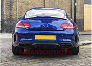 Buy Now REAR DIFFUSER with EXHAUST TIPS for MERCEDES BENZ C CLASS AMG COUPE C205 C63 2019 - 2023 and upgrade car parts from SIR Tuning at the Best Price. Headlights, Tail lights, Bodykits, Navigations, body kit and more - Fast & Free Shipping within Europe, US & Worldwide.