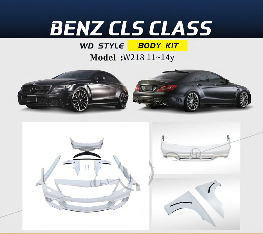 Buy Now BODY KIT for MERCEDES BENZ CLS class W218 2011 - 2014 and upgrade car parts from SIR Tuning at the Best Price. Headlights, Tail lights, Bodykits, Navigations, body kit and more - Fast & Free Shipping within Europe, US & Worldwide.