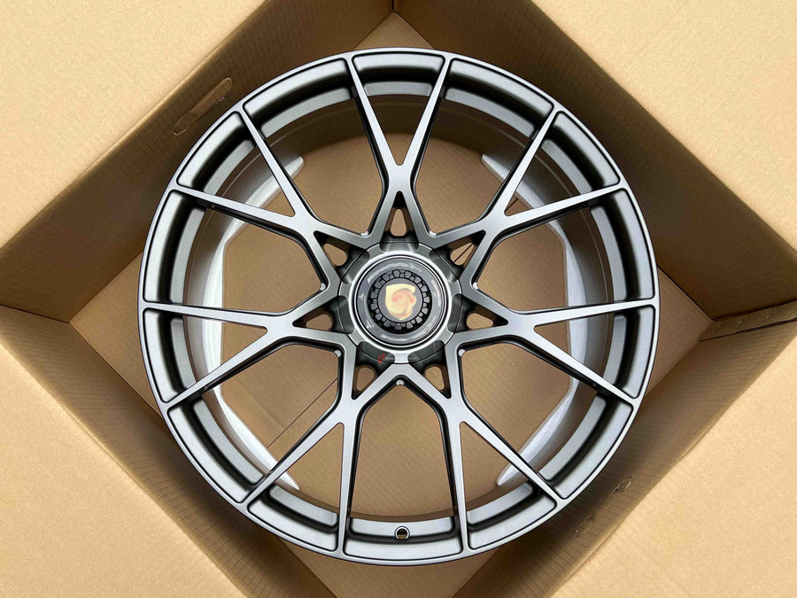 Buy Now 20 21 INCHES CENTERLOCK STYLE FORGED WHEELS FOR CAYMAN 718 | GT4RS and upgrade car parts from SIR Tuning at the Best Price. Headlights, Tail lights, Bodykits, Navigations, wheels and more - Fast & Free Shipping within Europe, US & Worldwide.