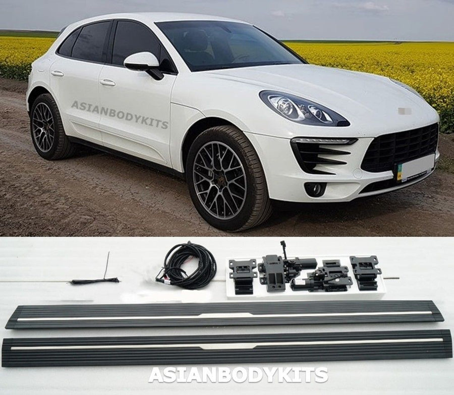 Buy Now for Porsche Macan 95B.1 2014-2018 SIDE STEP ELECTRIC Deployable running boards power step and upgrade car parts from SIR Tuning at the Best Price. Headlights, Tail lights, Bodykits, Navigations, body kit and more - Fast & Free Shipping within Europe, US & Worldwide.