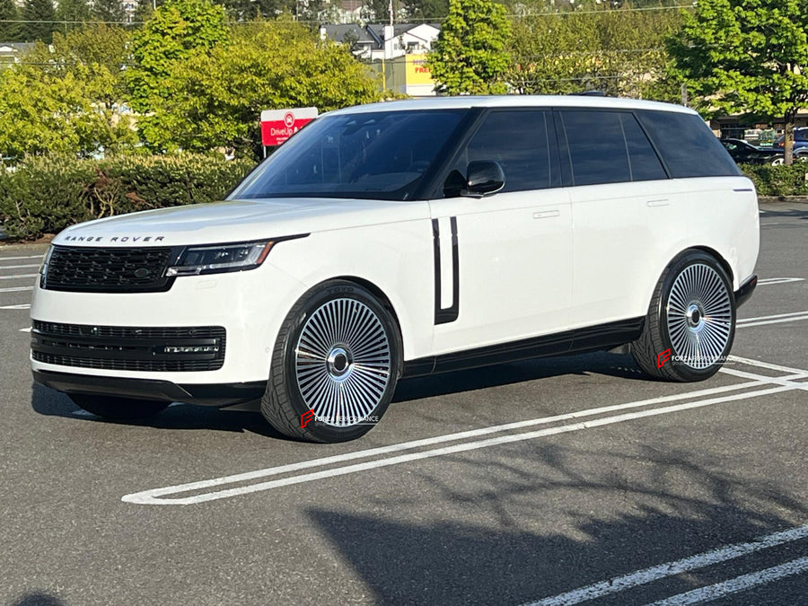 Buy Now 24 INCH FORGED WHEELS RIMS for LAND ROVER RANGE ROVER L460 2023 and upgrade car parts from SIR Tuning at the Best Price. Headlights, Tail lights, Bodykits, Navigations, wheels and more - Fast & Free Shipping within Europe, US & Worldwide.
