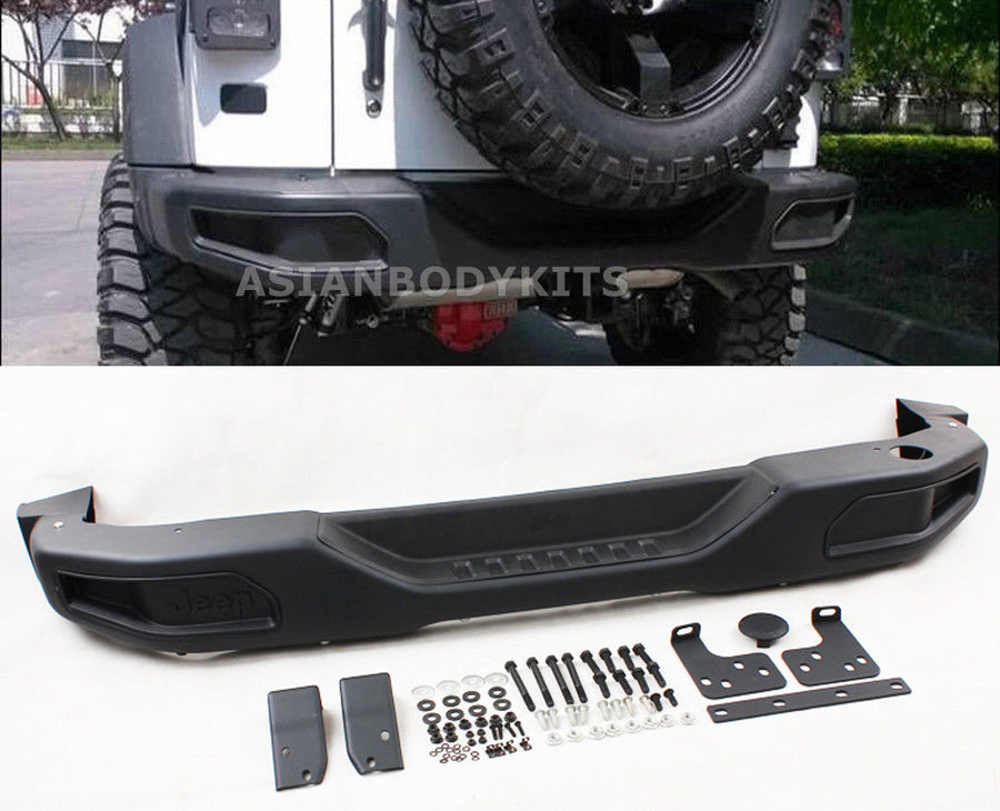 Buy Now REAR BUMPER for Jeep Wrangler JK (2007-2017) Var 5 and upgrade car parts from SIR Tuning at the Best Price. Headlights, Tail lights, Bodykits, Navigations, body kit and more - Fast & Free Shipping within Europe, US & Worldwide.