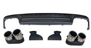 Buy Now REAR DIFFUSER WITH EXHAUST TIPS for AUDI A6 C8 SALOON 2018 - 2023 | S6 STYLE and upgrade car parts from SIR Tuning at the Best Price. Headlights, Tail lights, Bodykits, Navigations, body kit and more - Fast & Free Shipping within Europe, US & Worldwide.