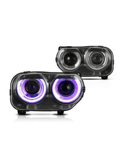 Buy Now RGB Led Headlights For Dodge Challenger 2015 - 2020 R/T SE and upgrade car parts from SIR Tuning at the Best Price. Headlights, Tail lights, Bodykits, Navigations, Automotive Headlight Assemblies and more - Fast & Free Shipping within Europe, US & Worldwide.