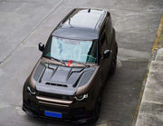 Buy Now DRY CARBON HOOD for LAND ROVER DEFENDER L663 2021+ and upgrade car parts from SIR Tuning at the Best Price. Headlights, Tail lights, Bodykits, Navigations, body kit and more - Fast & Free Shipping within Europe, US & Worldwide.