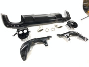 Buy Now REAR DIFFUSER with EXHAUST TIPS for AUDI A4 B9.5 2021+ | RS4 STYLE and upgrade car parts from SIR Tuning at the Best Price. Headlights, Tail lights, Bodykits, Navigations, body kit and more - Fast & Free Shipping within Europe, US & Worldwide.