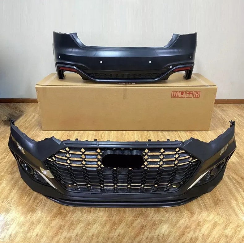 Buy Now CONVERSION BODY KIT for AUDI A5 F5 FACELIFT 2020 - 2024 upgrade to AUDI RS5 F5 FACELIFT 2020+ and upgrade car parts from SIR Tuning at the Best Price. Headlights, Tail lights, Bodykits, Navigations, body kit and more - Fast & Free Shipping within Europe, US & Worldwide.