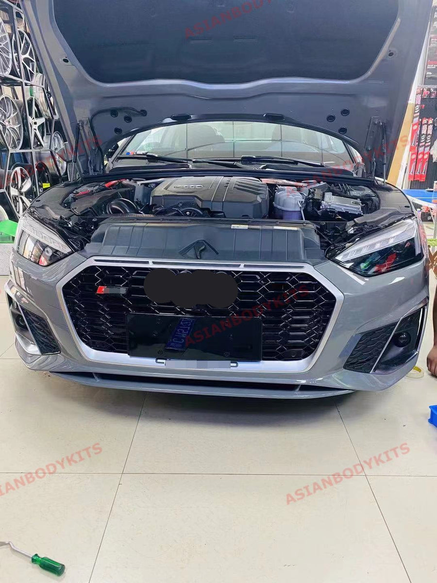 Buy Now FRONT GRILLE FOR AUDI A5 S5 F5 2019+ (SILVER) | RS5 STYLE and upgrade car parts from SIR Tuning at the Best Price. Headlights, Tail lights, Bodykits, Navigations, body kit and more - Fast & Free Shipping within Europe, US & Worldwide.