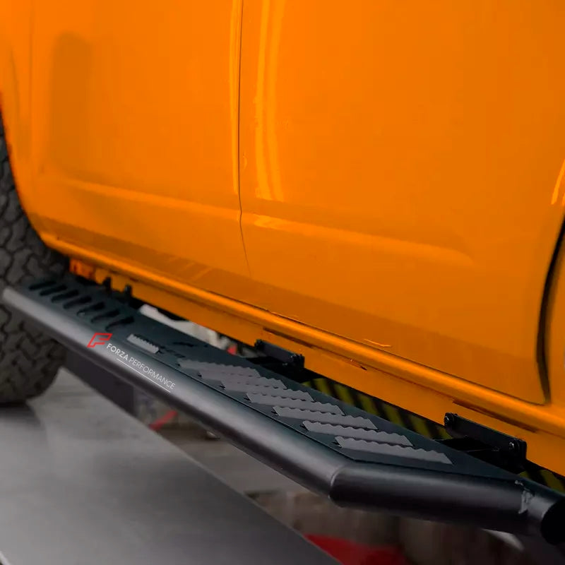 Buy Now Running Board for Ford Bronco 2021+ and upgrade car parts from SIR Tuning at the Best Price. Headlights, Tail lights, Bodykits, Navigations, body kit and more - Fast & Free Shipping within Europe, US & Worldwide.