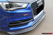 Buy Now CARBON FIBER FRONT LIP for AUDI S3 A3 8V 2013 - 2016 8V | BKSS STYLE and upgrade car parts from SIR Tuning at the Best Price. Headlights, Tail lights, Bodykits, Navigations, body kit and more - Fast & Free Shipping within Europe, US & Worldwide.