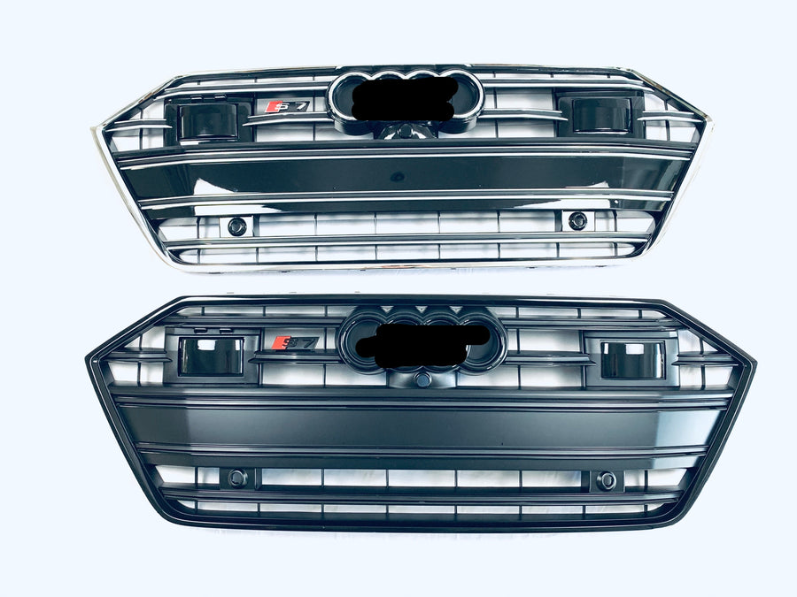 Buy Now FRONT GRILLE V3 for AUDI A7 C8 4K8 2018 - 2023 | S7 STYLE and upgrade car parts from SIR Tuning at the Best Price. Headlights, Tail lights, Bodykits, Navigations, body kit and more - Fast & Free Shipping within Europe, US & Worldwide.